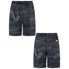 Armani Exchange Printed Mens Black Swim Shorts