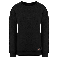 Armani Exchange Fluffy Womens Black Sweater