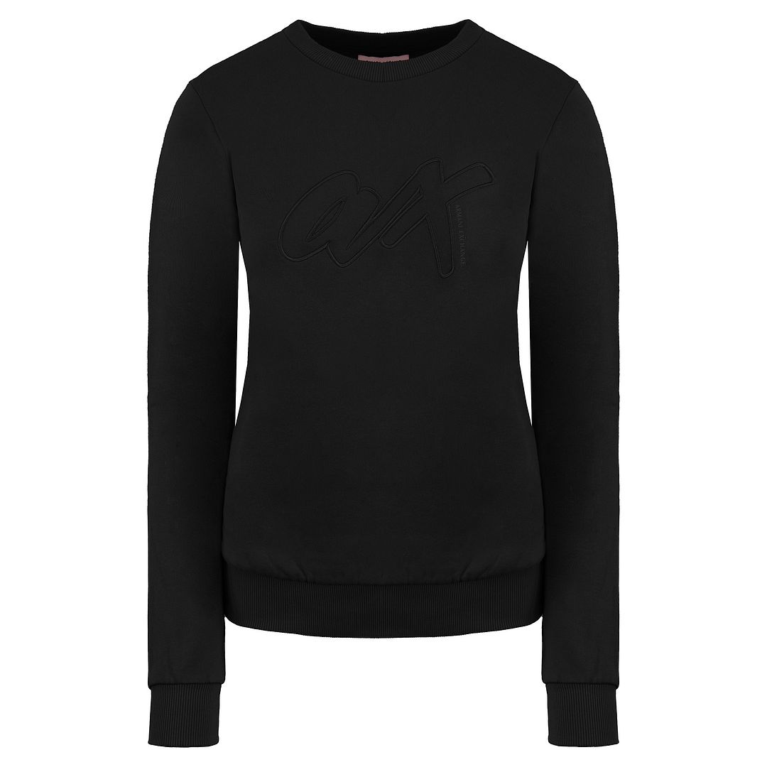 Armani Exchange Womens Black Sweater