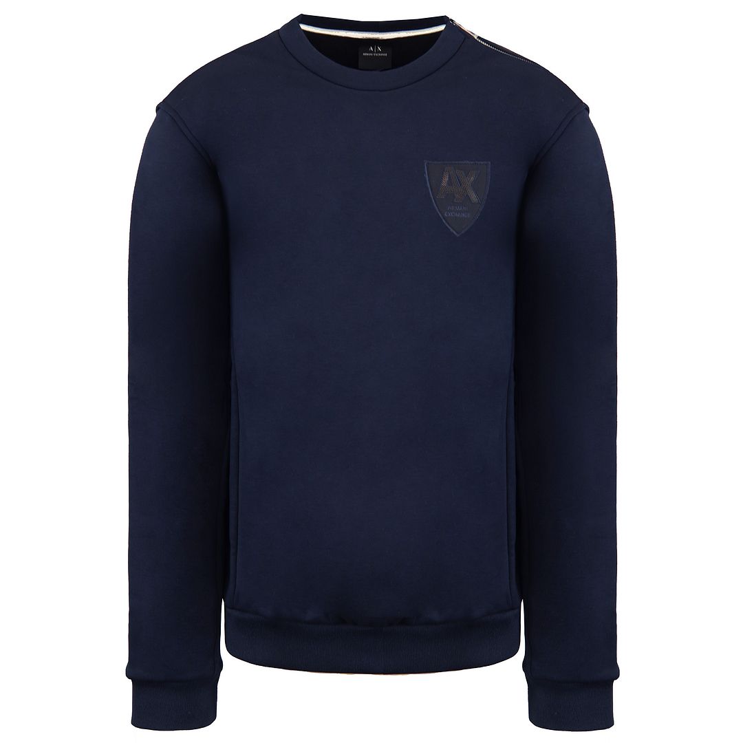 Armani Exchange Mens Navy Sweater