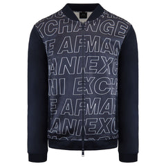 Armani Exchange AOP Mens Navy Track Jacket