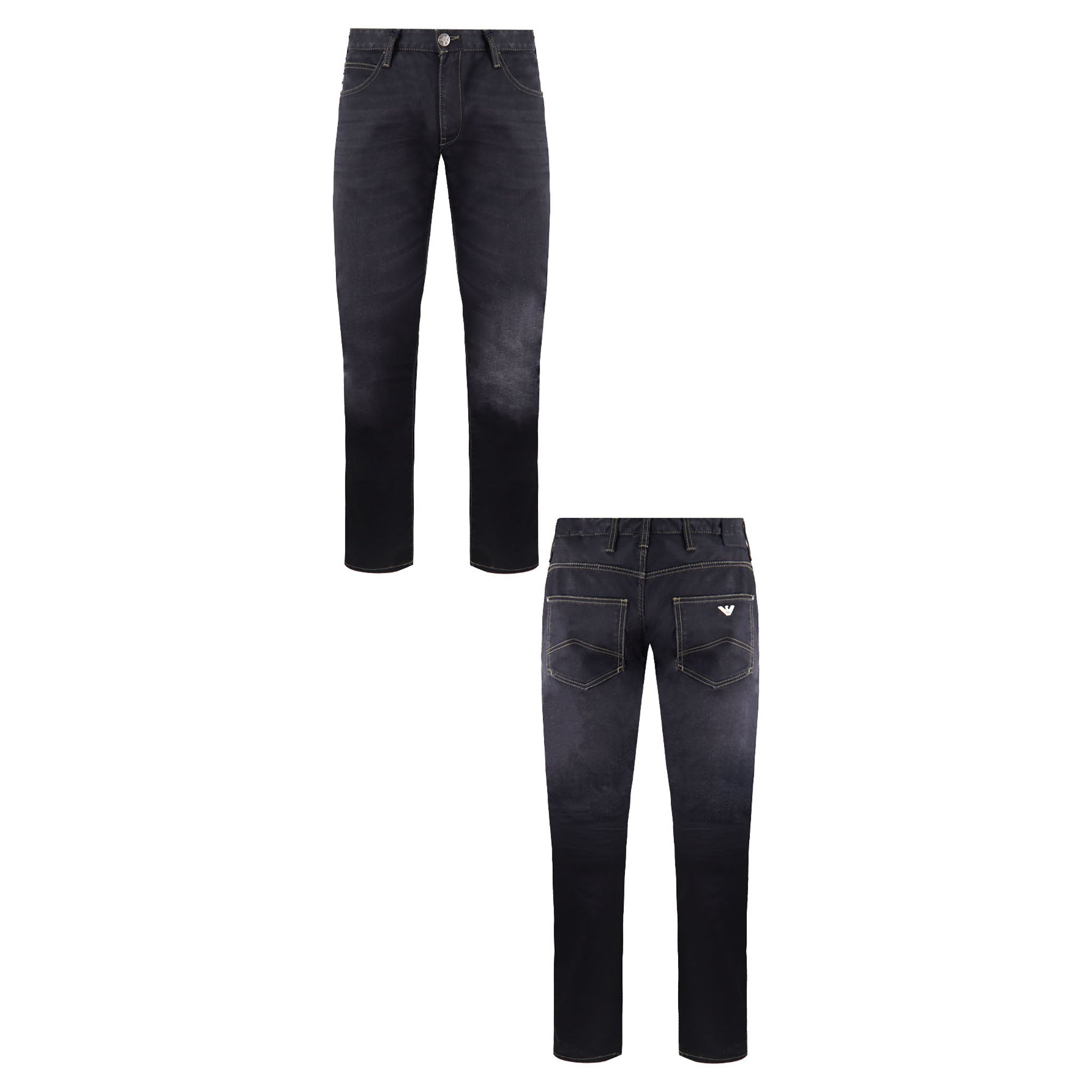 Armani Jeans J10 Extra Slim Mens Black Denim