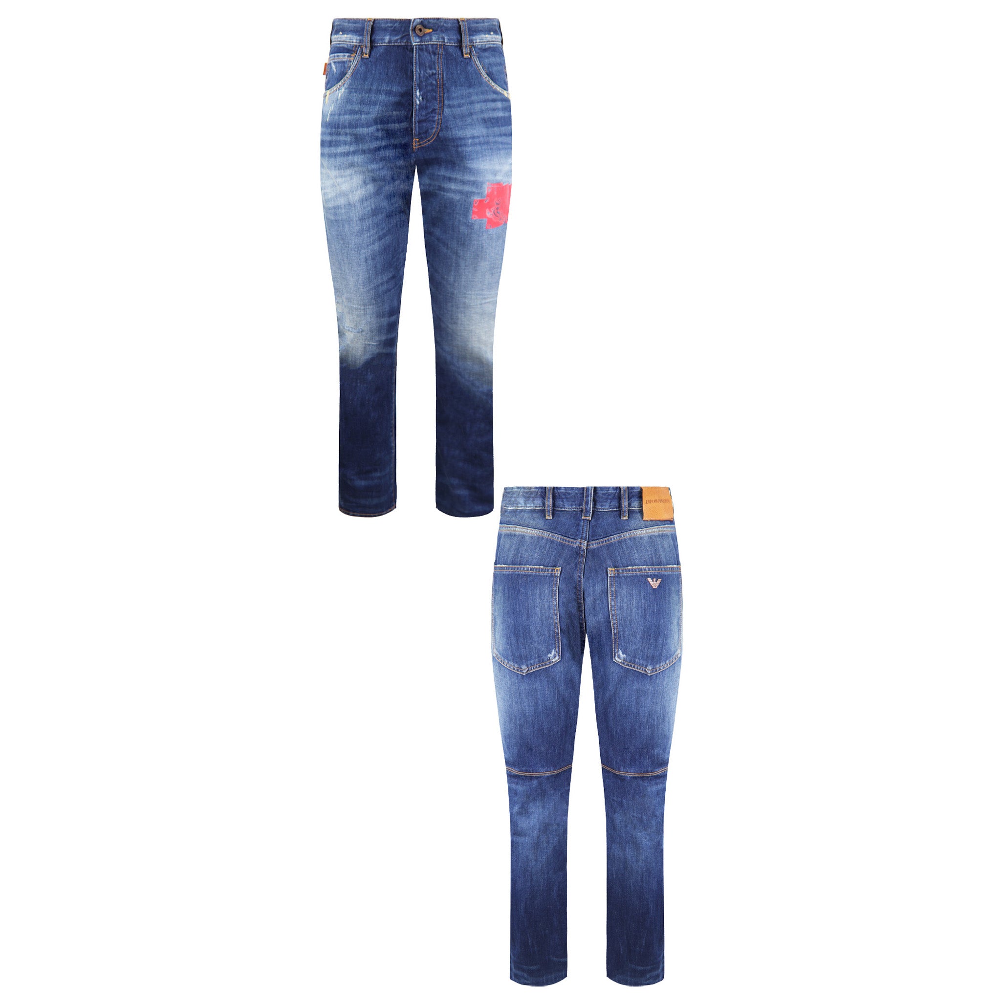 Emporio Armani Mens Blue Jeans