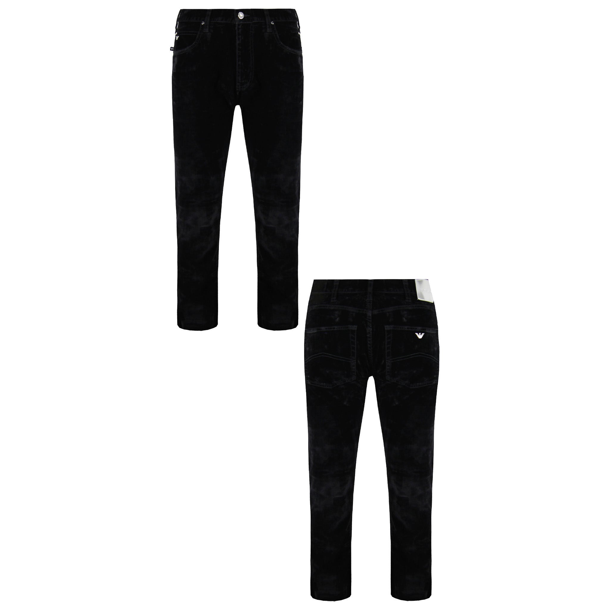 Emporio Armani J45 Regular Fit Mens Velvet Trousers