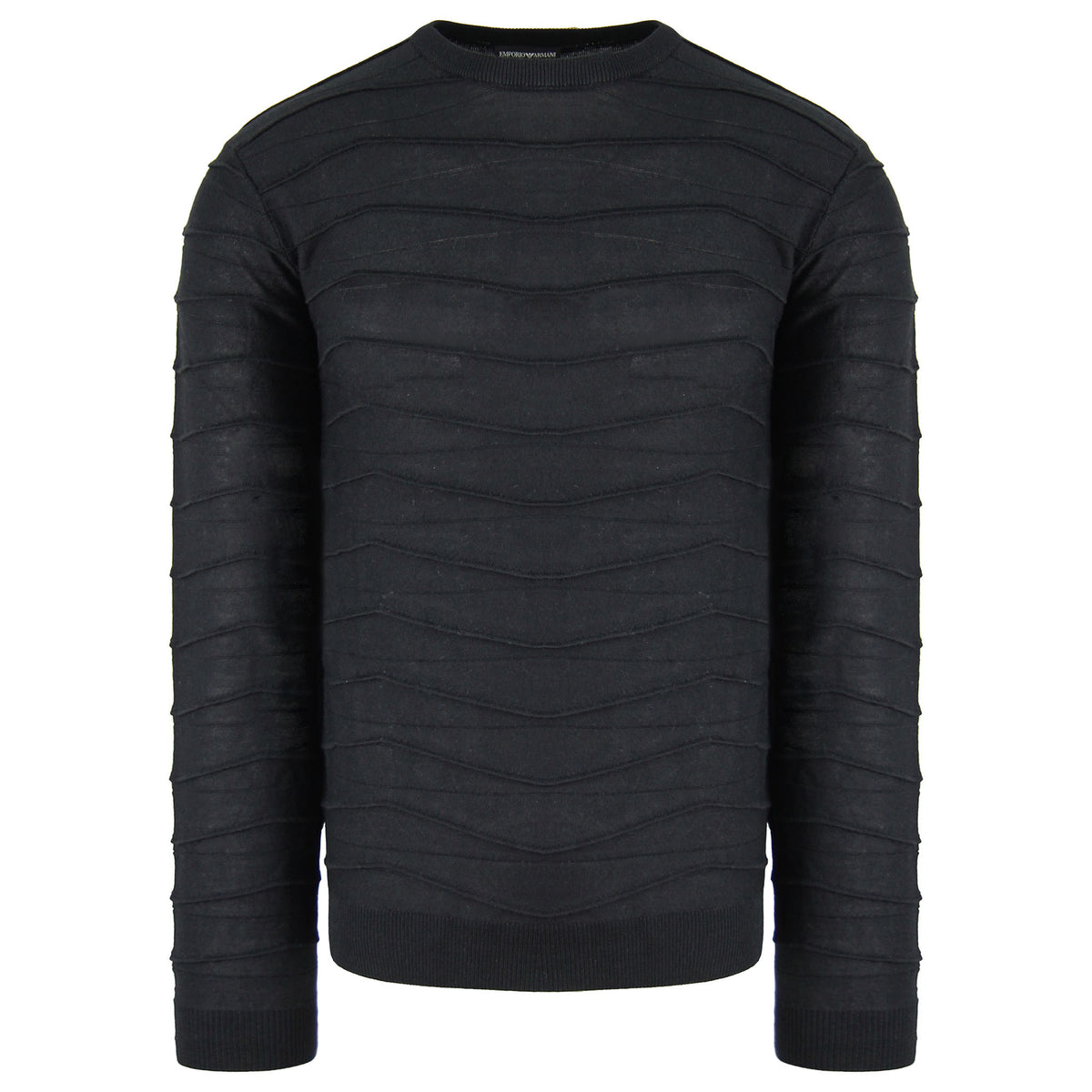 Emporio Armani Mens Black Sweater