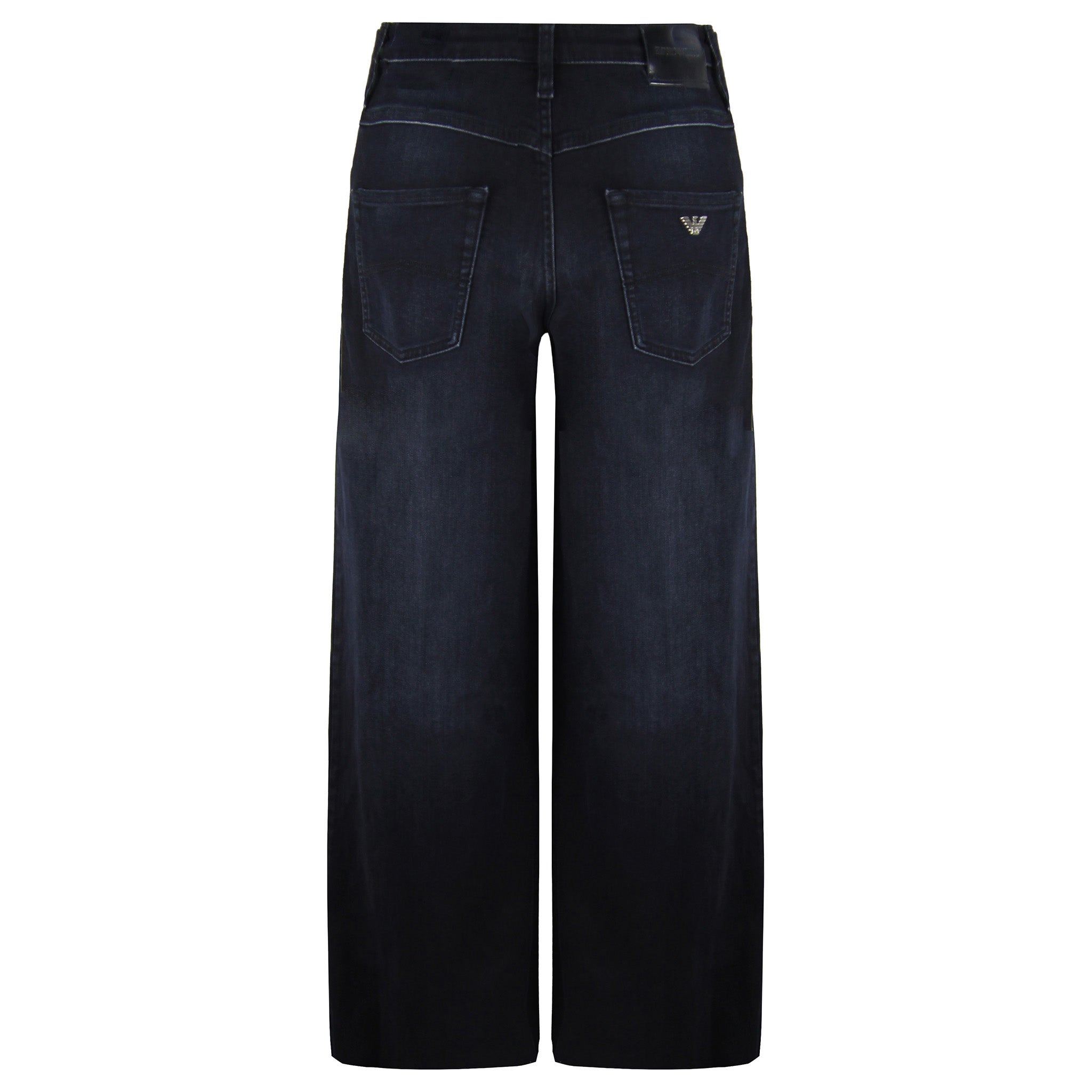 Emporio Armani J01 Mid Rise Wide Leg Womens Jeans