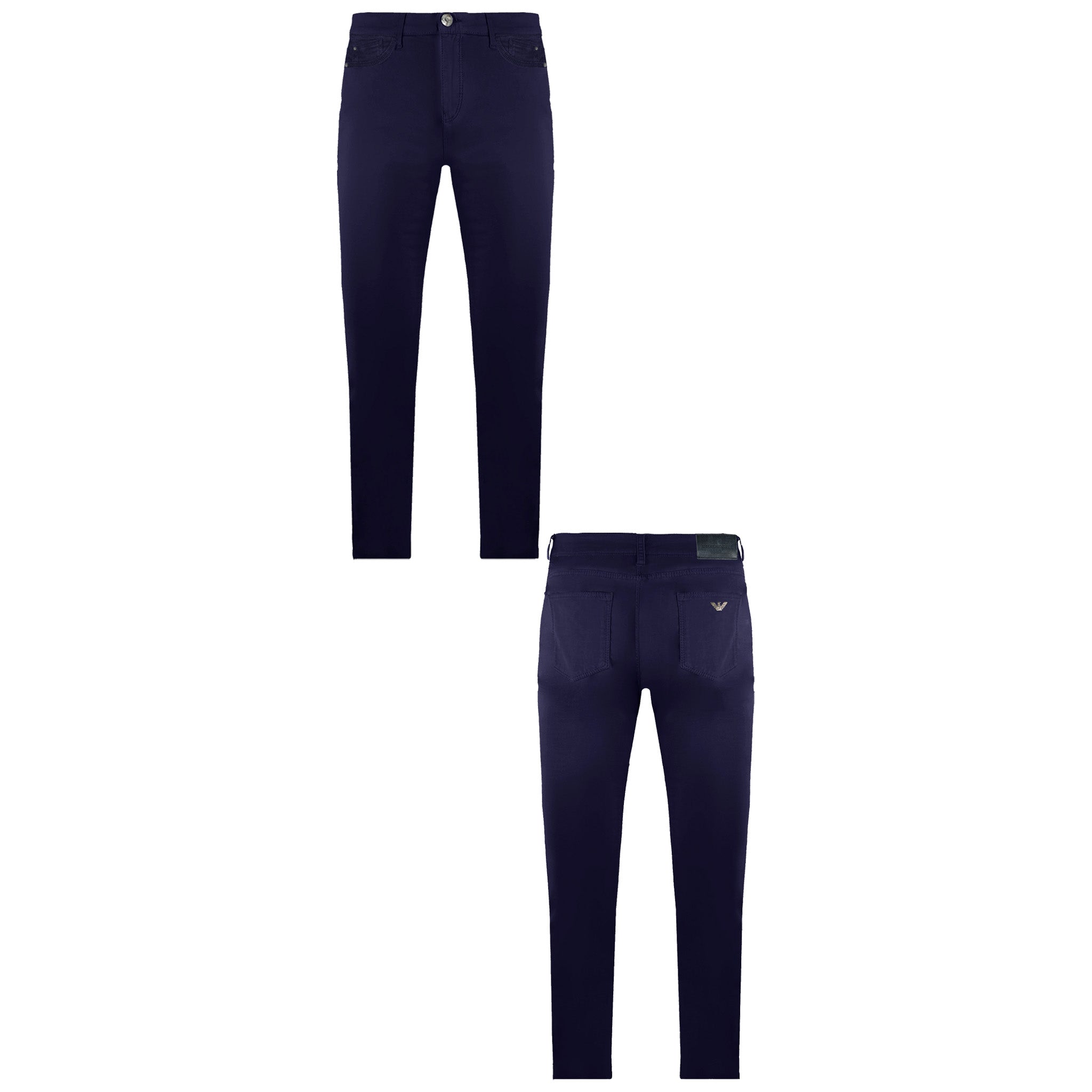 Emporio Armani Slim Fit Mens Navy Chino Trousers