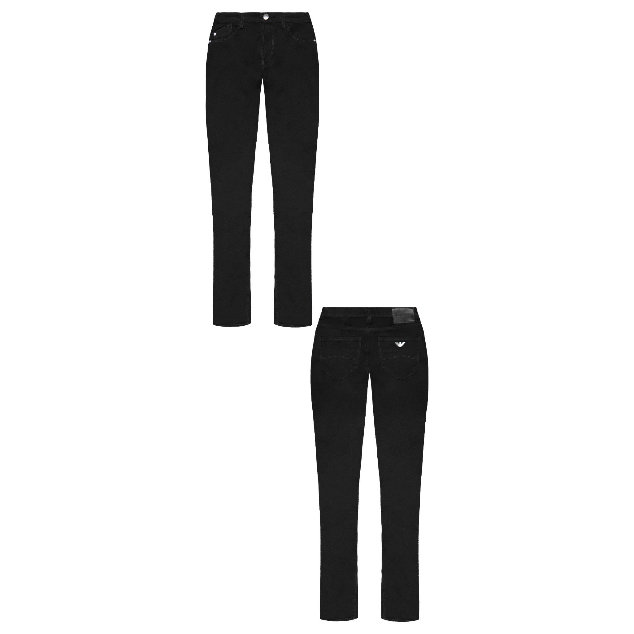 Emporio Armani J28 Skinny Fit Mens Black Jeans