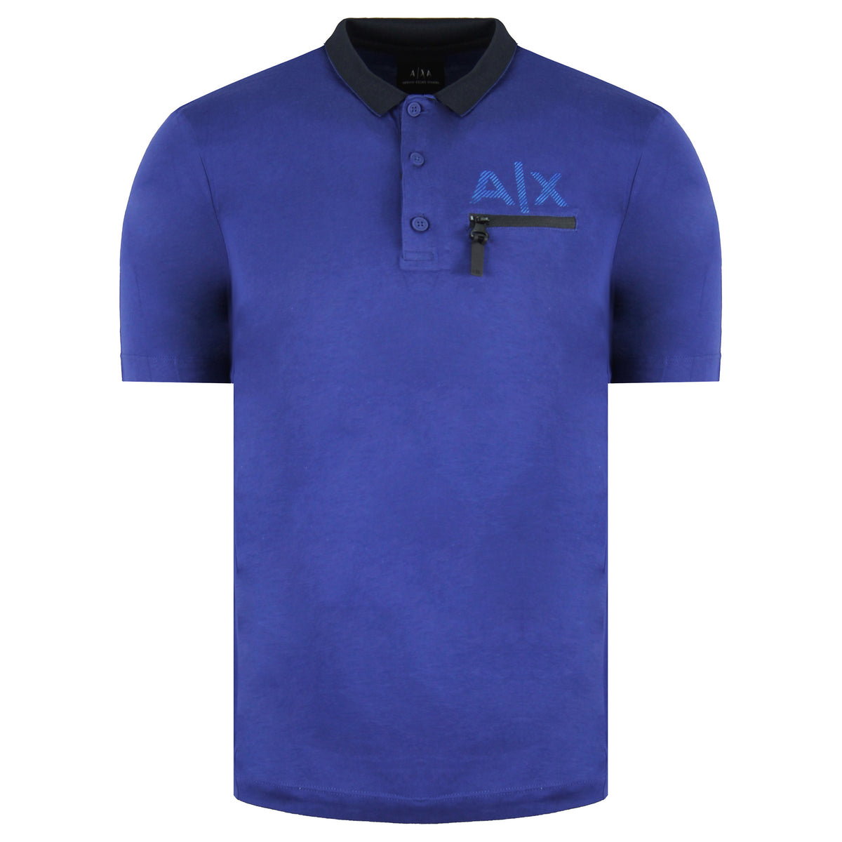Armani Exchange Mens Blue Polo Shirt