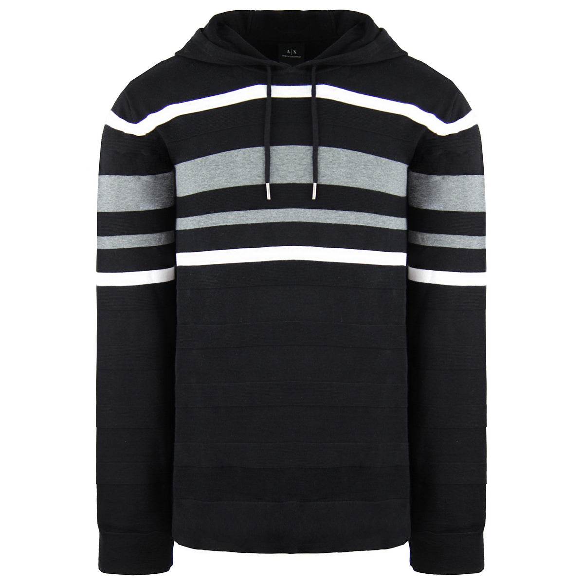 Armani Exchange Multri Stripe Mens Black Sweater