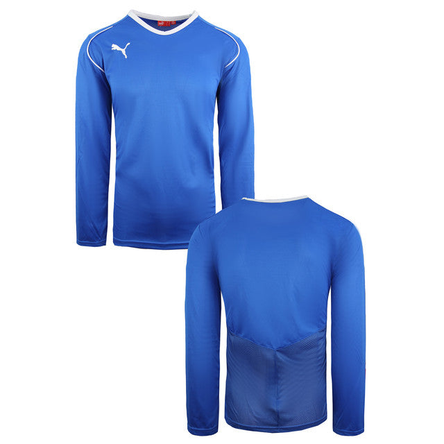 Puma V5.08 Long Sleeve Blue Mens Training Football Top 700472 02