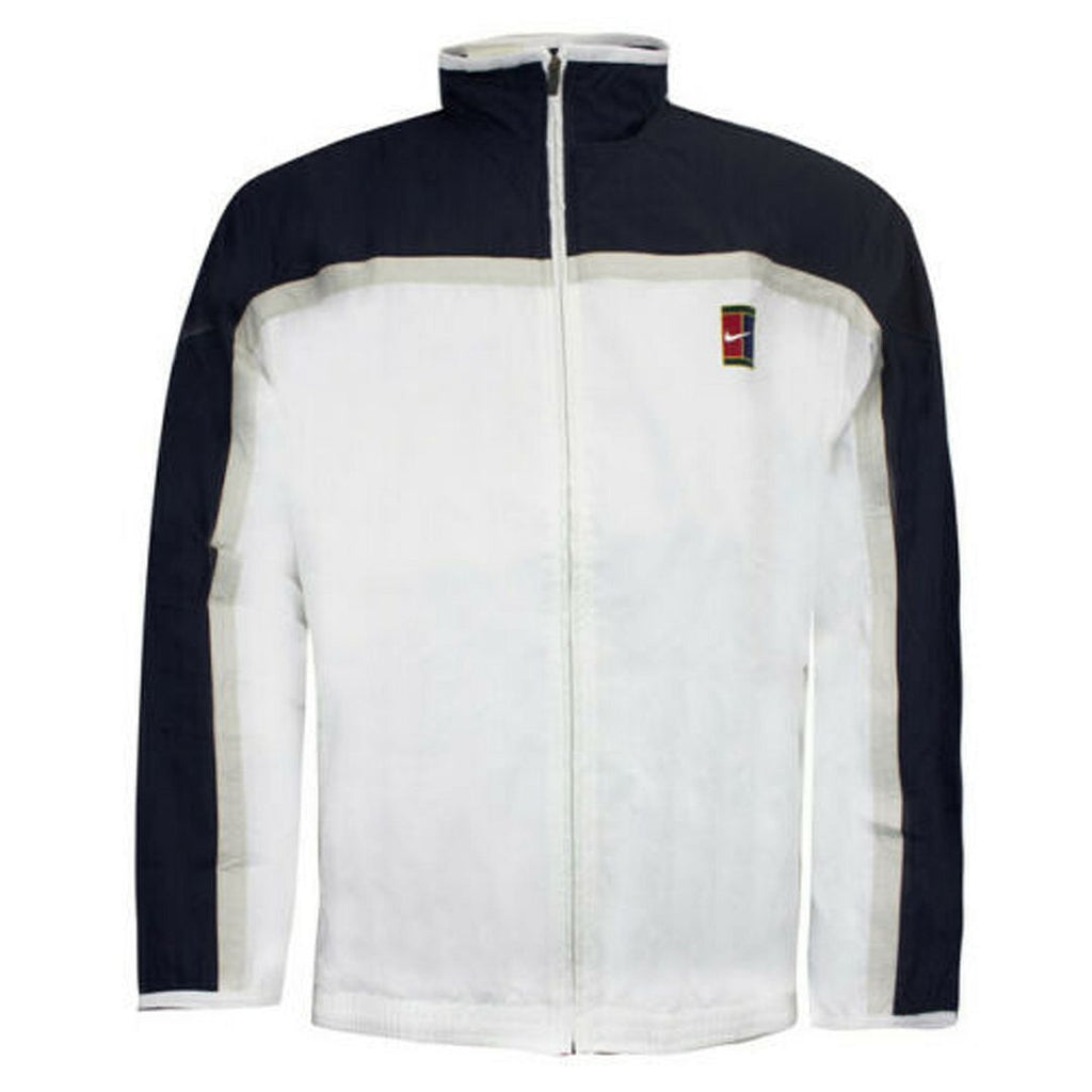 Nike Logo Mens White/Navy Tracksuit