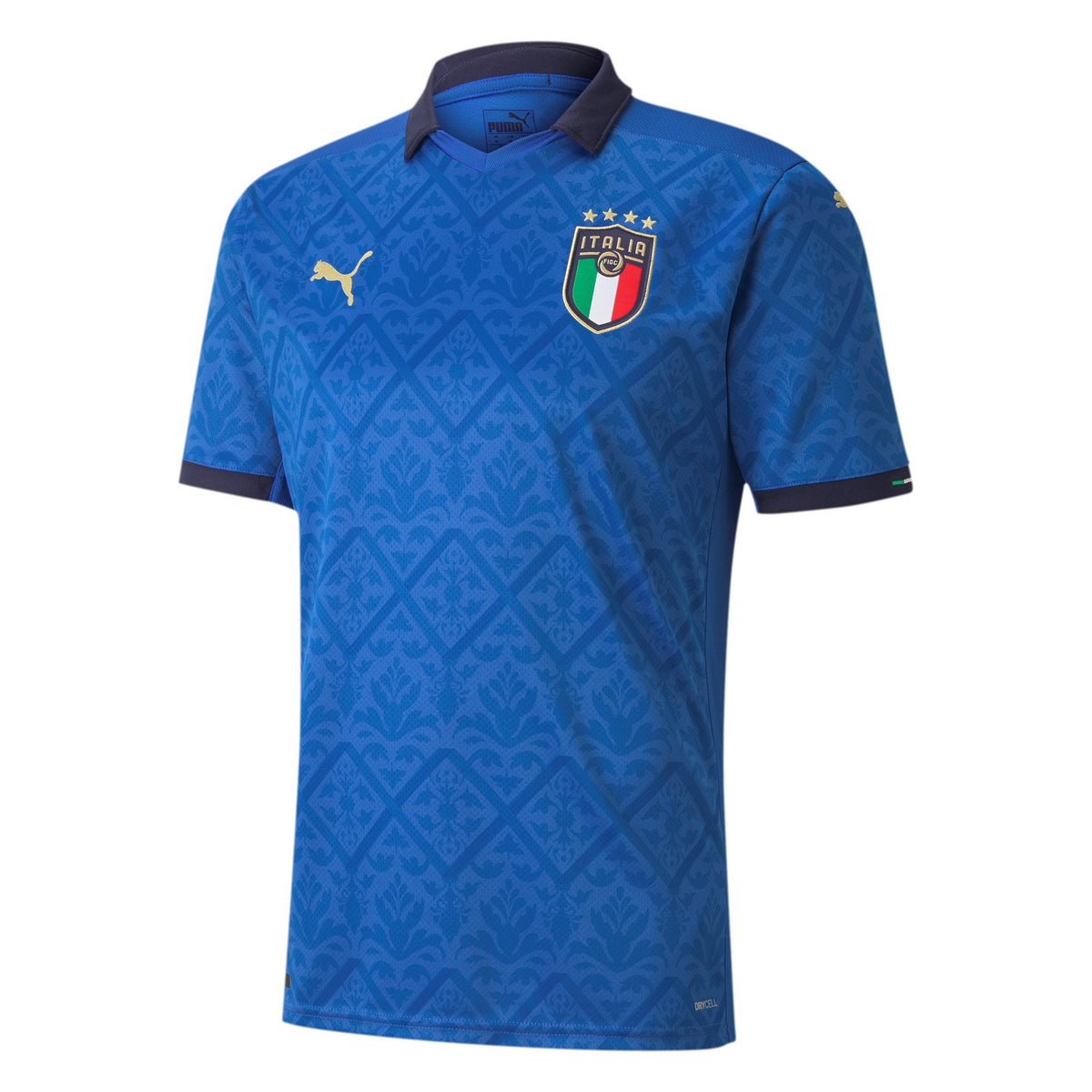 Puma DryCell FIGC Italia Home Shirt Replica Short Sleeve Mens Polo Shirt 756468 01