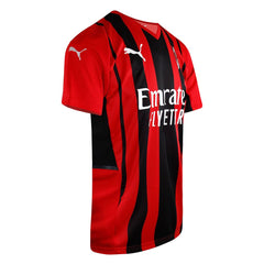 Puma AC Milan Home Replica 2021/22 Mens Black/Red Football Shirt