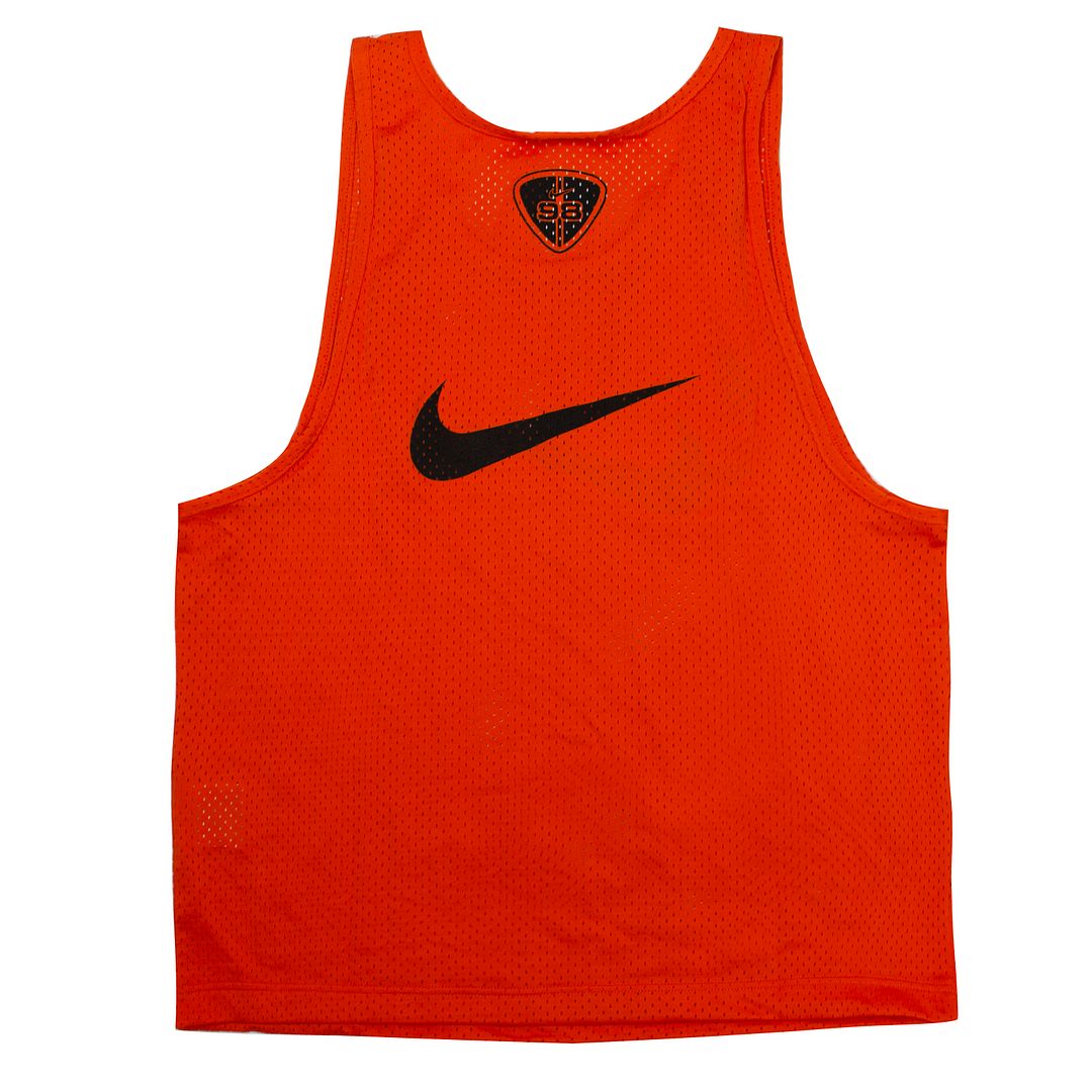 Nike Logo Mens Orange Sports Bib