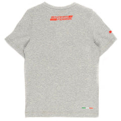 Puma SF Ferrari Kids Boys Graphic Crew Neck Tee Top T-Shirt Grey 761278 03 DD21