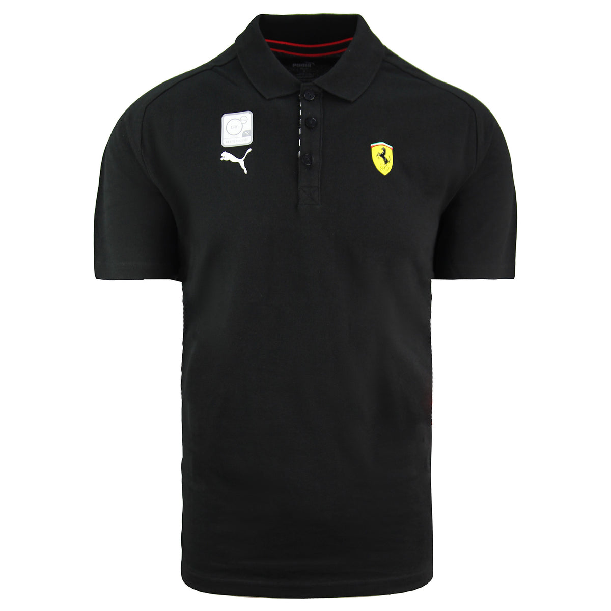 Puma x Scuderia Ferrari Mens Black Polo Shirt