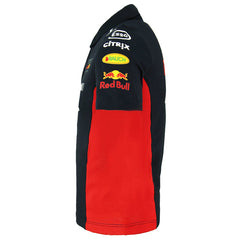 Puma x Aston Martin Red Bull Racing Polo Shirt Logo Kids Navy Top 762891 01