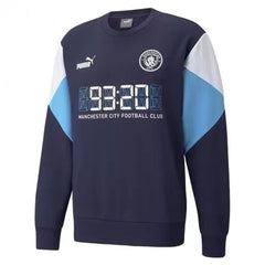 Puma Manchester City Mens Navy Football Sweatshirt