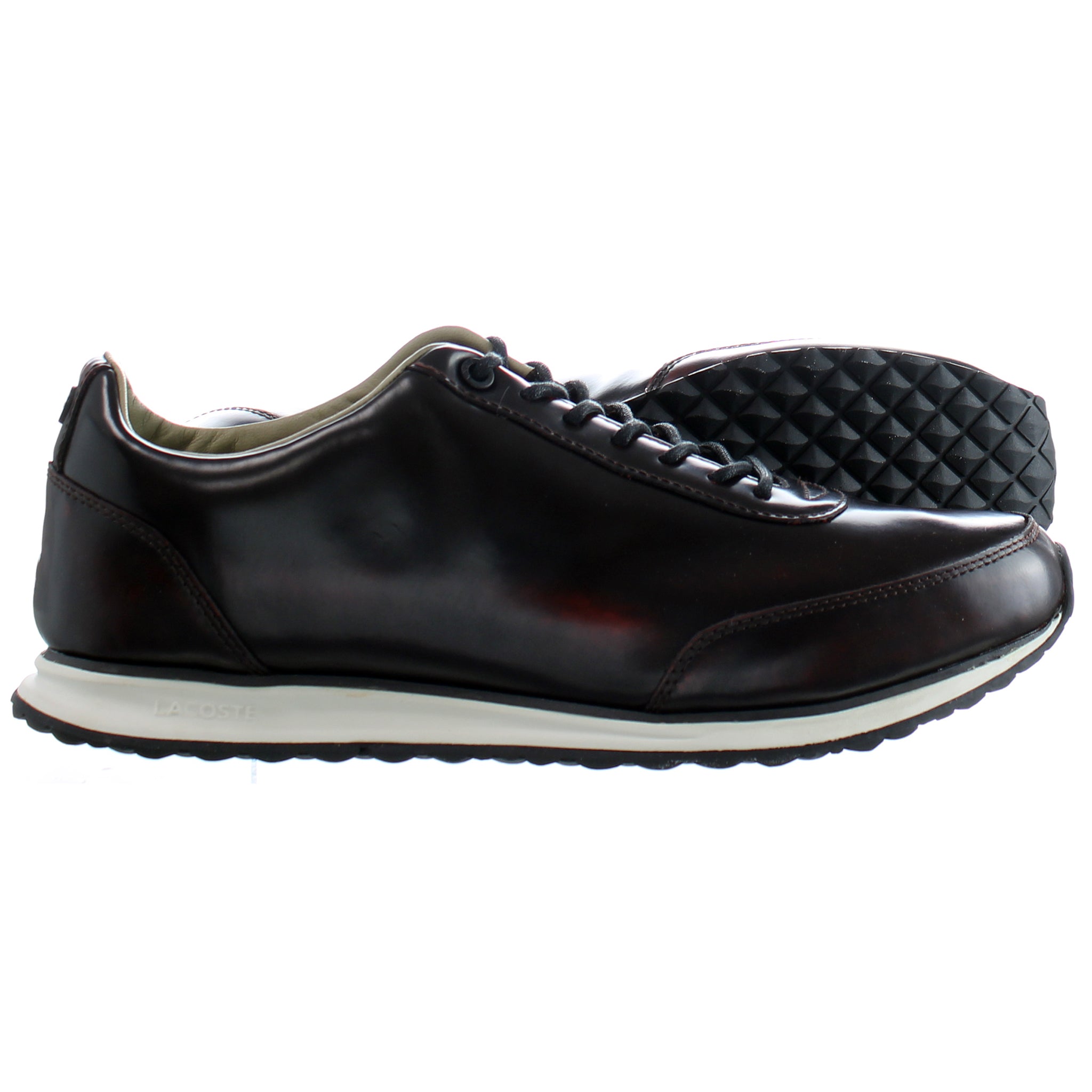 Lacoste Helaine Runner 3 SRW Womens Burugndy Trainers