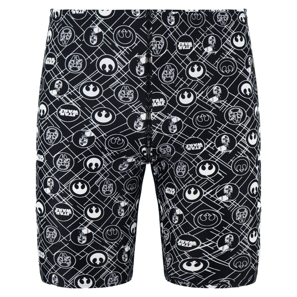 Speedo All Over Print StarWars Kids Black/White Jammers