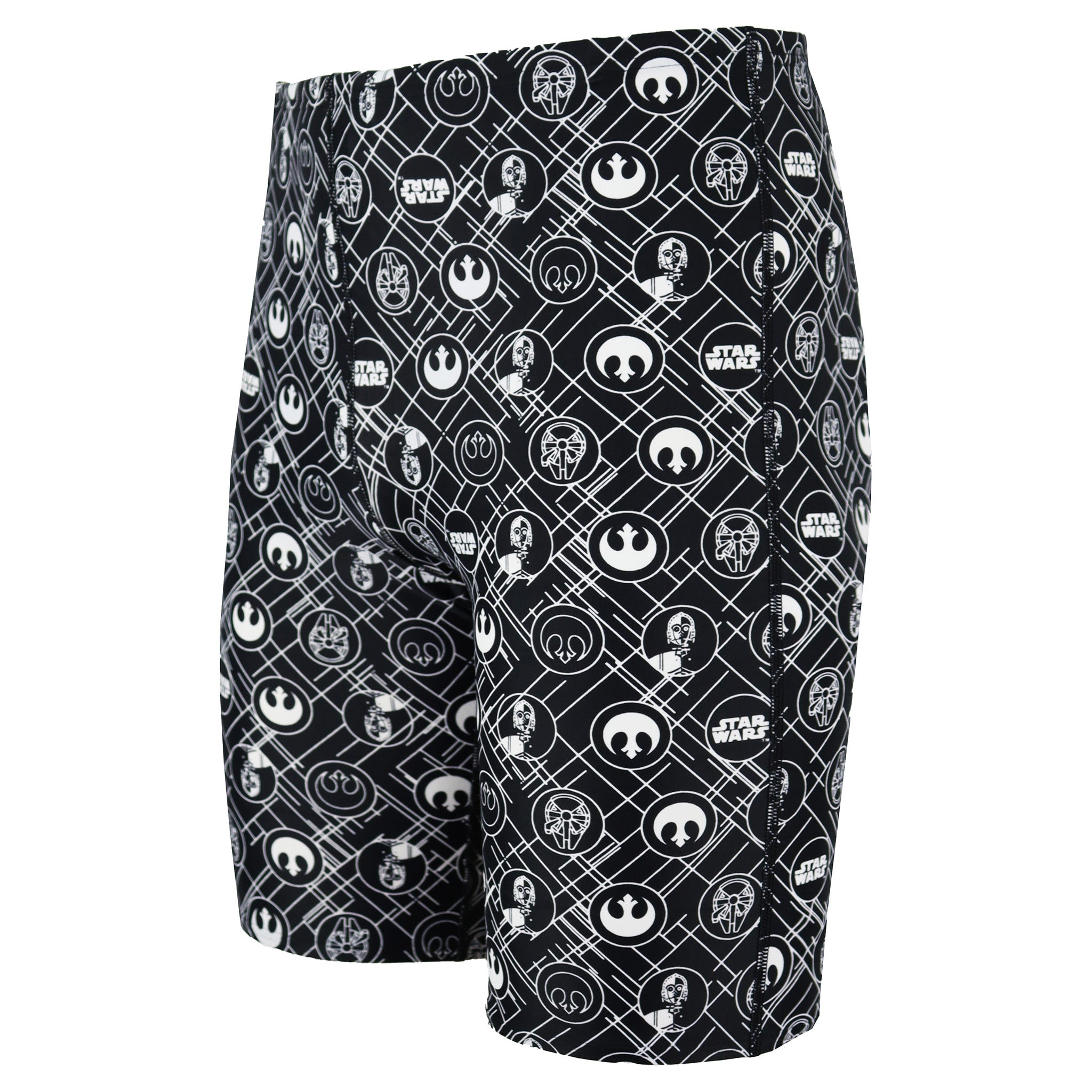 Speedo All Over Print StarWars Junior Black/White Jammer