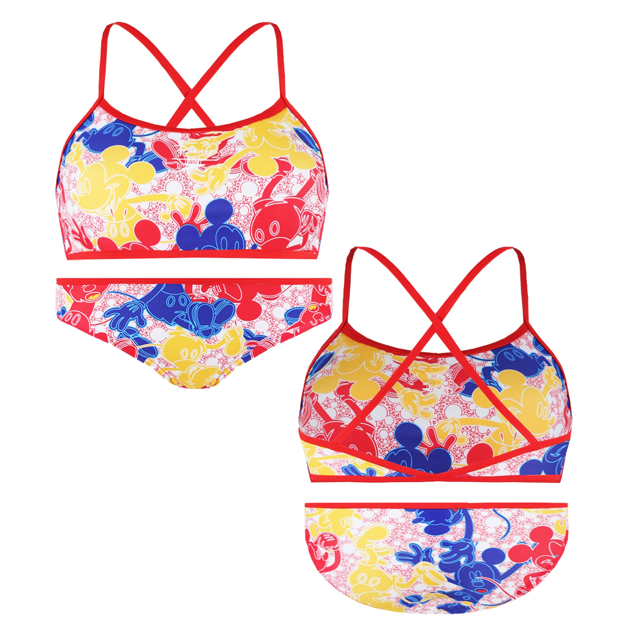 Speedo Disney Mickey Mouse Junior Two Piece Swimsuit