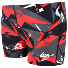 Speedo All Over Print Star Wars Black Red Junior Jammer Swim Shorts 8 33162C628