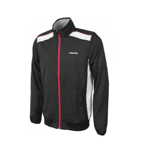 Head Logo Mens Black Track Jacket