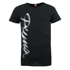 Puma Logo Womens Black T-Shirt