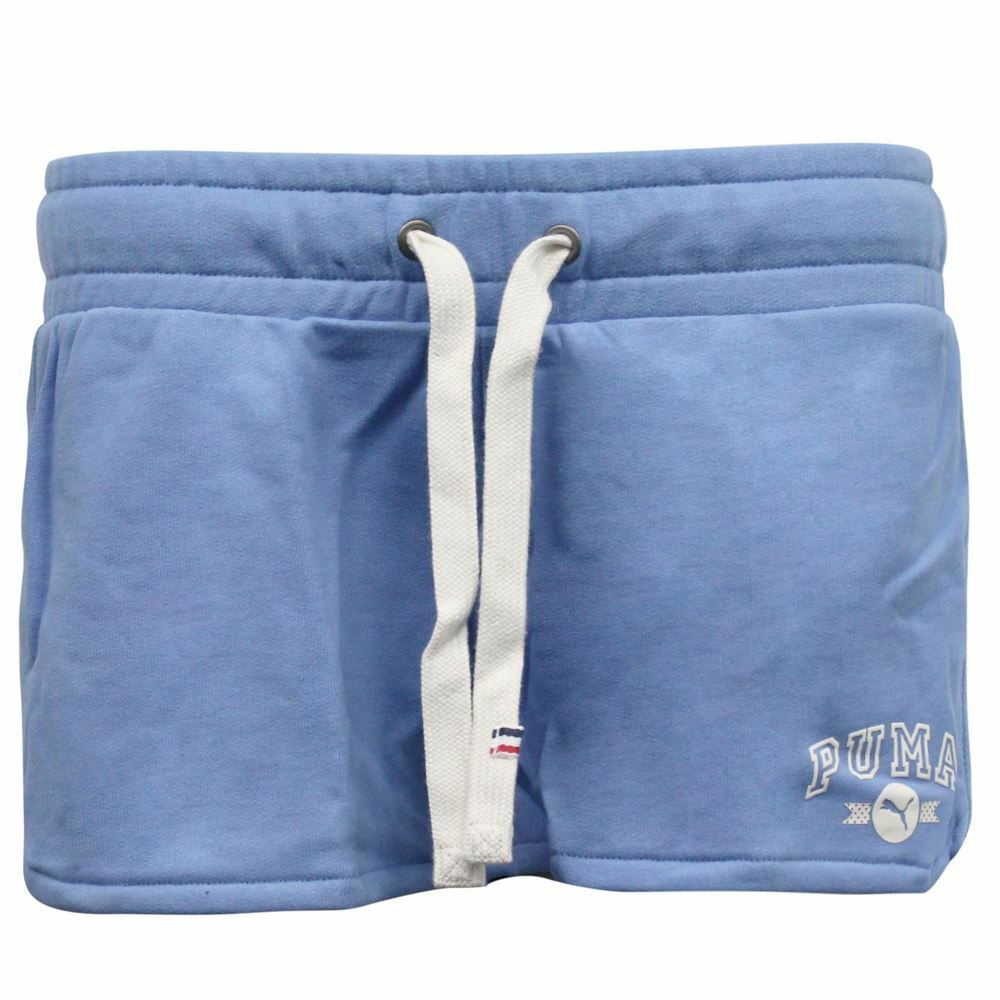 Puma Style Athletic Womens Blue Shorts