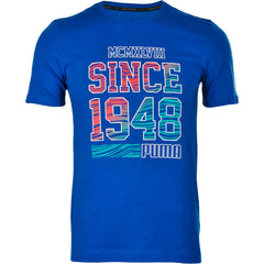 Puma FUN SUMMER 1948 Blue DryCell Regular Fit Tee Top T-Shirt 836592 16 RW37