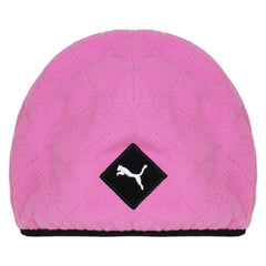 Puma Logo Kids Pink/Black Hat Scarf Set