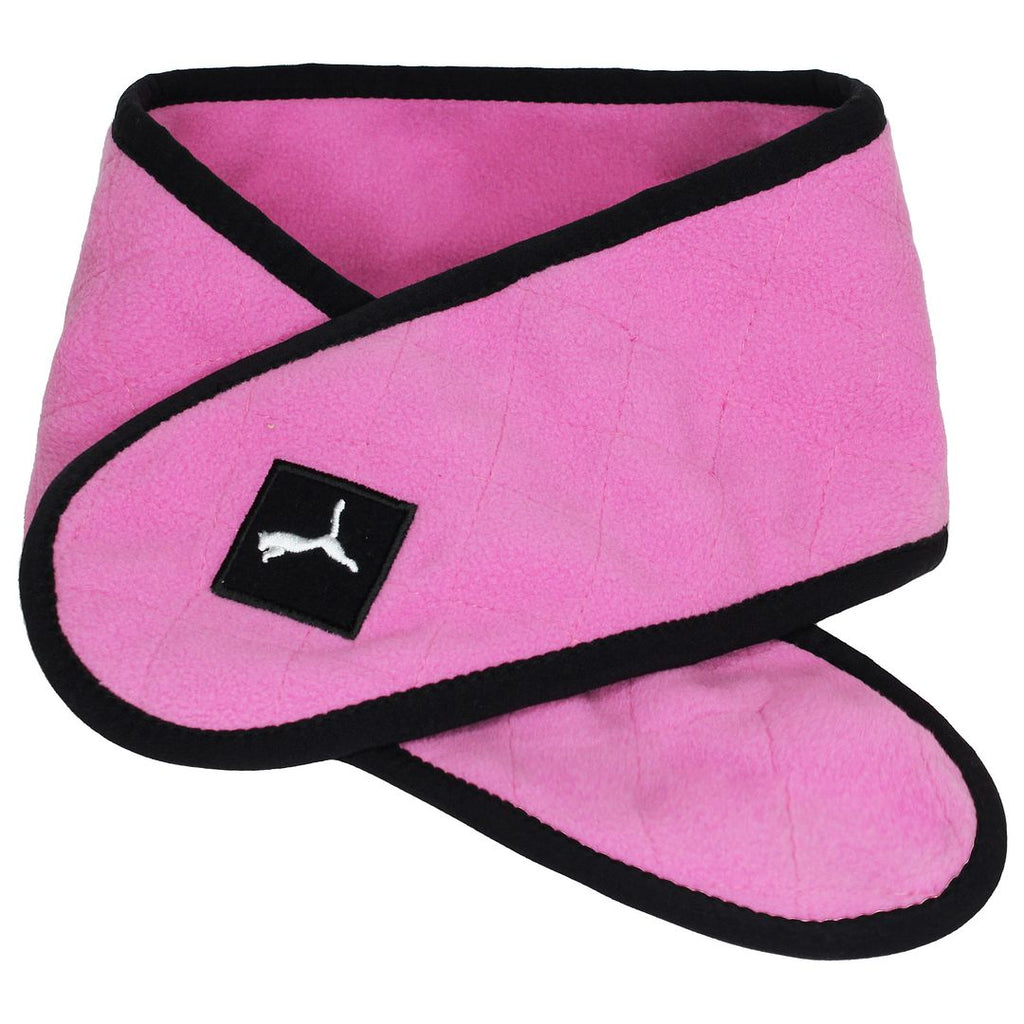 Puma Logo Kids Pink/Black Hat Scarf Set