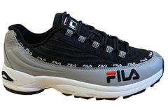 Fila Dstr97 Black Textile Low Lace Up Mens Trainers 1010570.12P