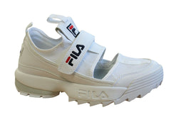 Fila Disruptor Halfsandal Womens Trainers White Shoes 1010610 1FG