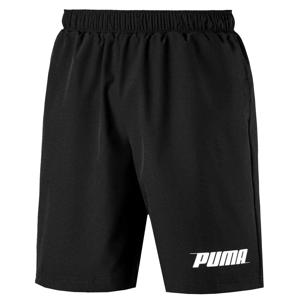 Puma Rebel Stretch Waist Bottoms Black Mens Woven 9" Shorts 843712 01