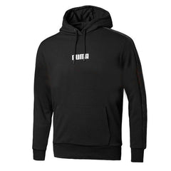 Puma Logo Mens Black Hoodie