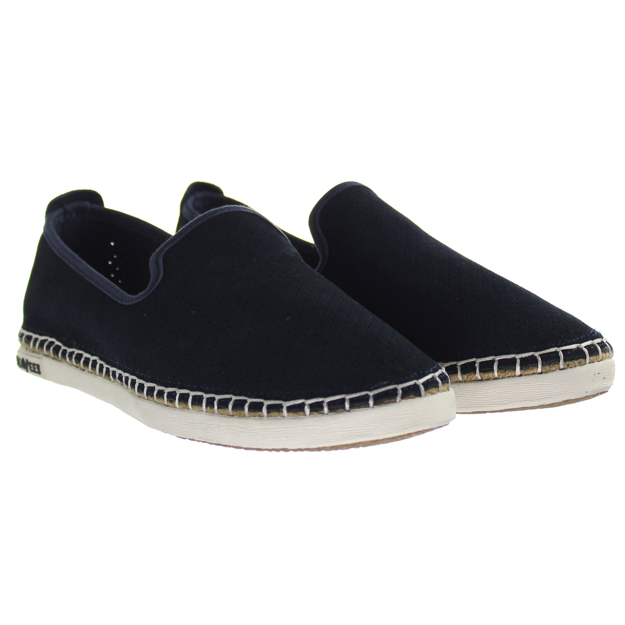 SeaVees Ocean Park Womens Blue Suede Espadrilles