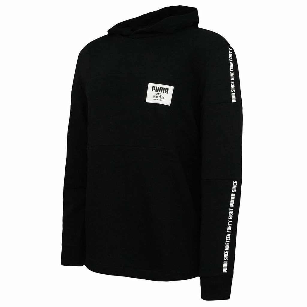 Puma Taped Mens Black Hoodie