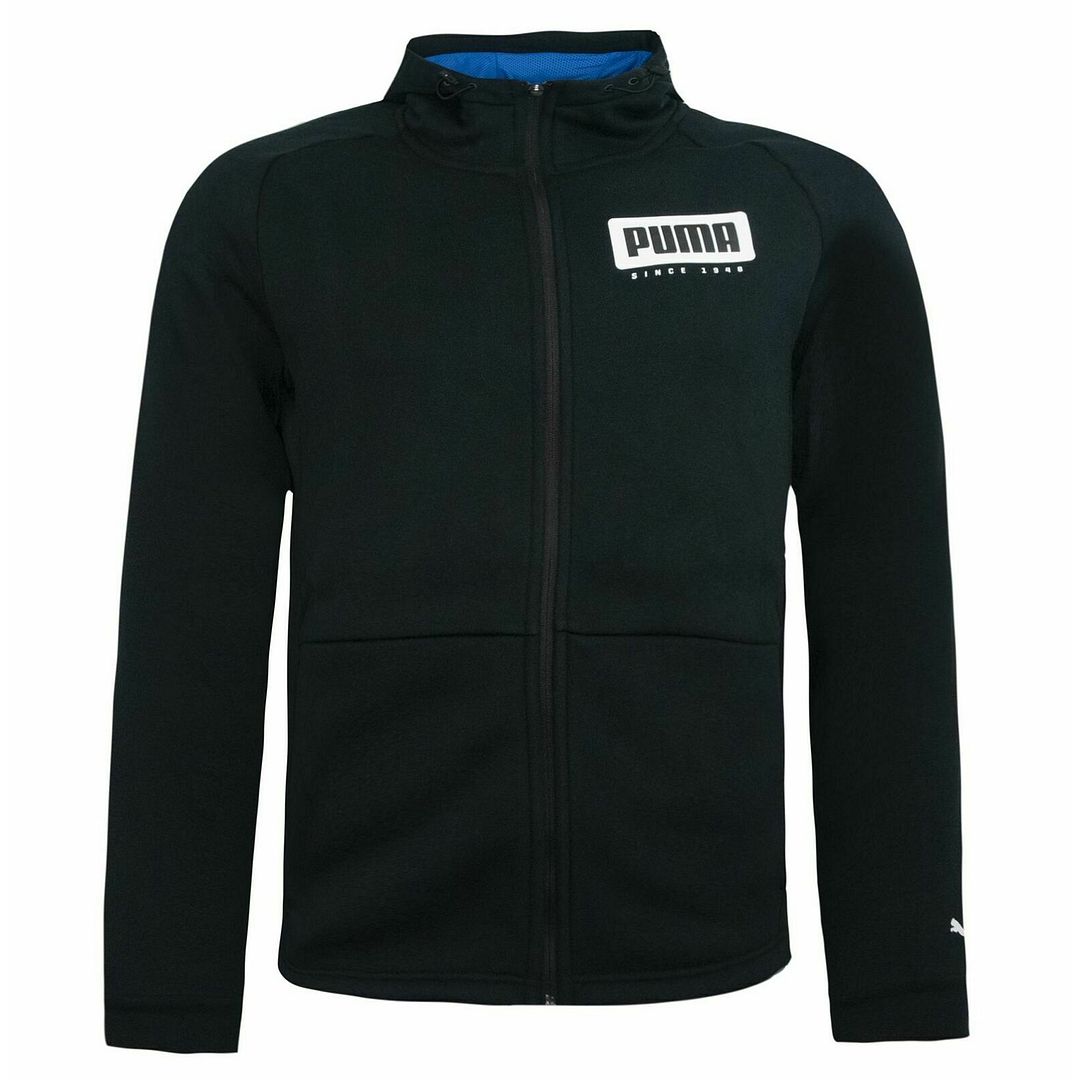 Puma Logo Mens Black Track Jacket