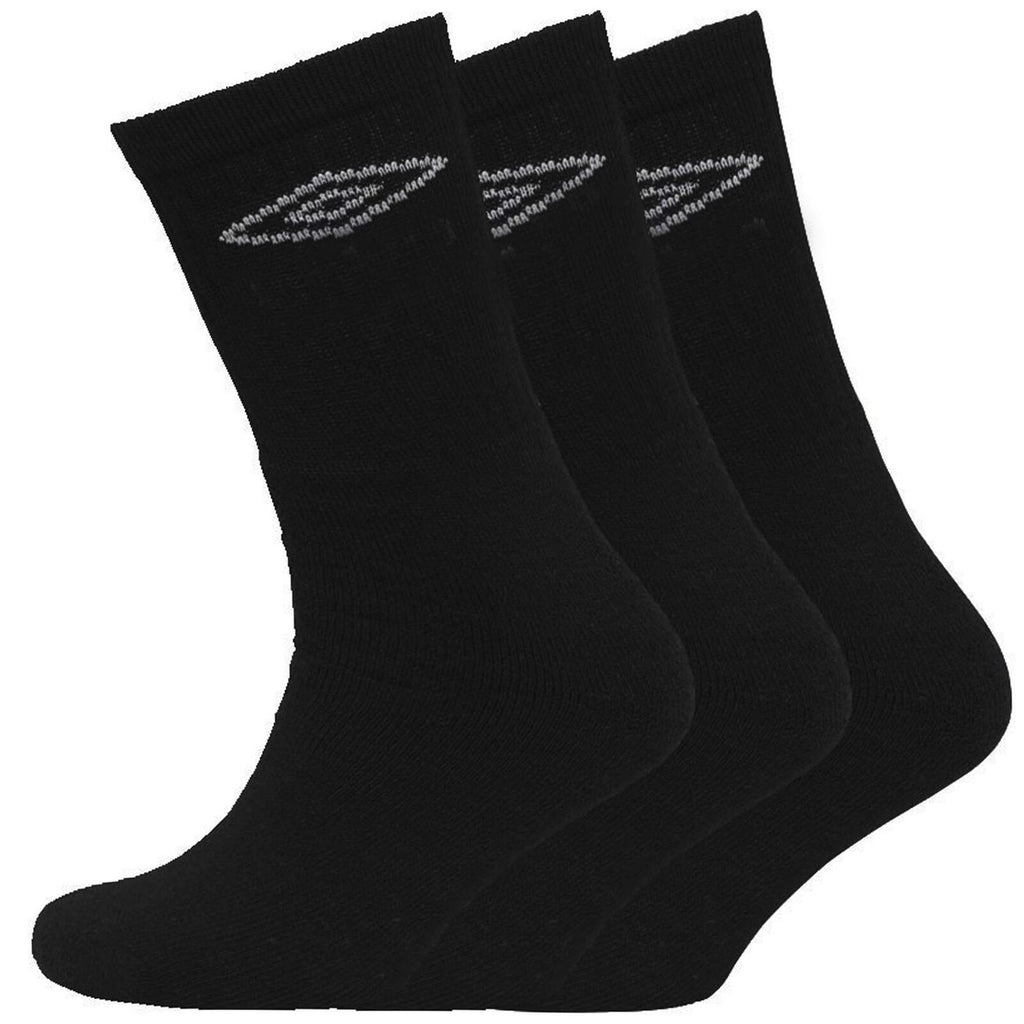 Umbro Black 3 Pack Socks - Mens