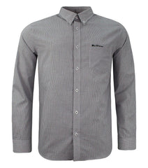 Ben Sherman Checkered Mens Black/White Shirt
