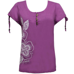 Animal Ayaa Womens Purple T-Shirt