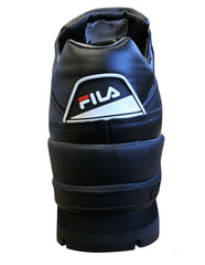 Fila Trailblazer Wedge Womens Chunky Trainers Black Lace Up Shoes 5HM00524 013