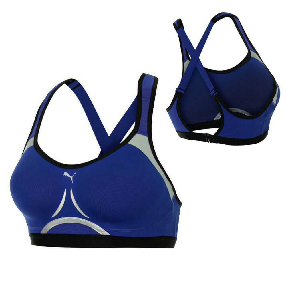 Puma Pwrshape Womens Blue Sports Bra