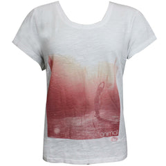 Animal Amy Womens White T-Shirt