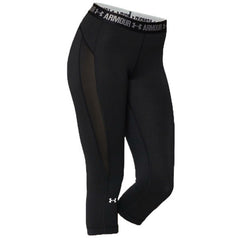 Under Armour HeatGear Womens Black Capri Leggings