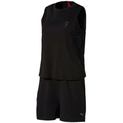 Puma Womens Ferrari Black Jumpsuit