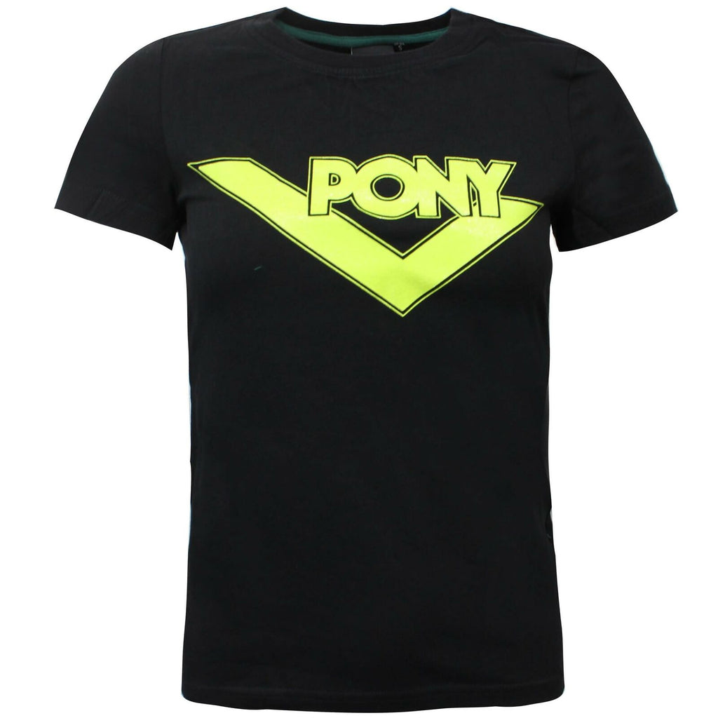 Pony Logo Womens Black T-Shirt